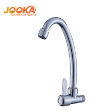 Long lifetime single cold faucet wall mounted kitchen sink water tap